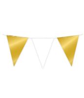 Party flag foil gold and white - thumbnail