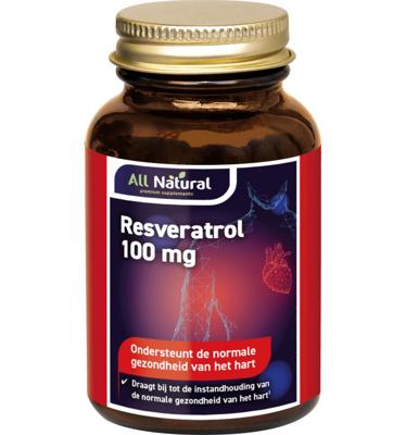 All Natural Resveratrol 100mg 60 Capsules