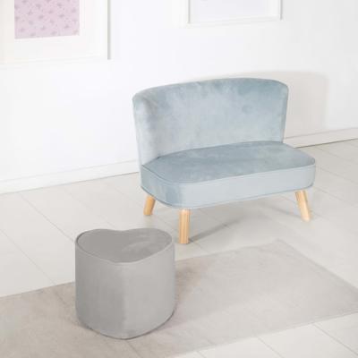 roba Kinderpoef (Hartvorm, Grijs)