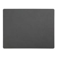 LIND DNA Placemat Nupo - Leer - Anthracite - 45 x 35 cm - thumbnail