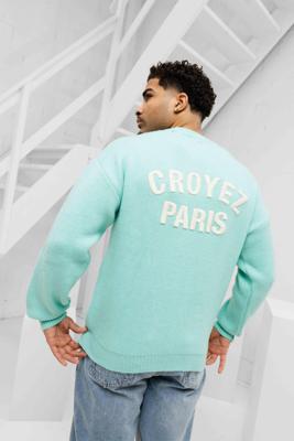Croyez Paris Knit Sweater Heren Mint - Maat S - Kleur: Mint | Soccerfanshop Croyez Paris Knit Sweater Heren Mint - Maat S - Kleur: Mint | Soccerfanshop