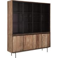DTP Home Vitrinekast 'Metropole' Teakhout, 210 x 180cm - thumbnail
