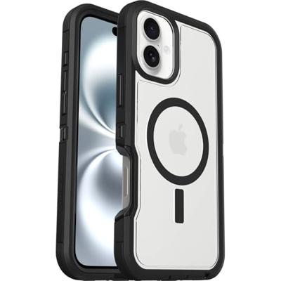 Otterbox Defender XT Backcover Apple iPhone 16 Plus Zwart, Transparant MagSafe compatible, Stootbestendig Otterbox Defender XT Backcover Apple iPhone 16 Plus Zwart, Transparant MagSafe compatible, Stootbestendig