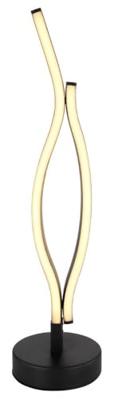 Globo TafellampGeronimo zwart met hout - 67206TW