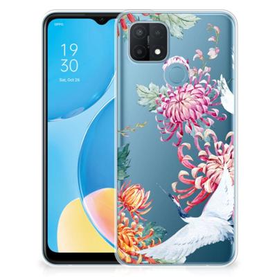 OPPO A15 | TPU Hoesje | Bird Flowers