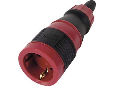 REV 0019211000 Koppeling met randaarde Polycarbonaat, Rubber 250 V Rood/zwart REV 0019211000 Koppeling met randaarde Polycarbonaat, Rubber 250 V Rood/zwart