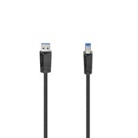 Hama 00200625 USB-kabel USB 3.2 Gen1 USB-A stekker, USB-B stekker 1.50 m Zwart - thumbnail