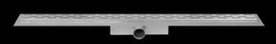 Easy Drain Compact 30 douchegoot RVS met enkele plaat RVS standaard RVS flens waterslot 30mm 70cm inbouw diepte 63mm met zijuitloop edcompr700-30