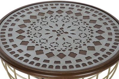 Bijzettafel DKD Home Decor 43,5 x 43,5 x 63,5 cm Spar Metaal Bijzettafel DKD Home Decor 43,5 x 43,5 x 63,5 cm Spar Metaal