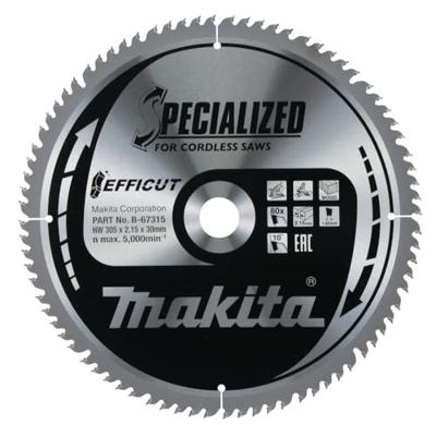 Makita Cirkelzaagblad voor Aluminium | Specialized: Aluminium | Ø 305mm Asgat 30mm 80T - B-33342 - thumbnail