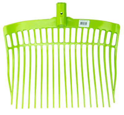 Mestvork kunststof limegroen zonder steel