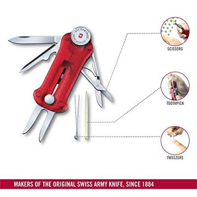 Victorinox Golf Tool 0.7052.T Multitool Aantal functies 10 Rood (transparant)