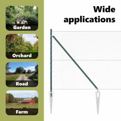 VidaXL Afrasteringspaal groen 10 x 1 m (13 mm gaas) staal en pvc