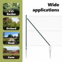 VidaXL Afrasteringspaal groen 10 x 1 m (13 mm gaas) staal en pvc - thumbnail