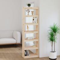 Boekenkast/kamerscherm 60x30x199,5 cm massief grenenhout - thumbnail