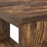 Bureau met plank Gerookt eiken 90 x 50 x 75 cm Bewerkt hout - thumbnail