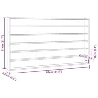 Wandkast met 6 schappen 80x8,5x55 cm - thumbnail