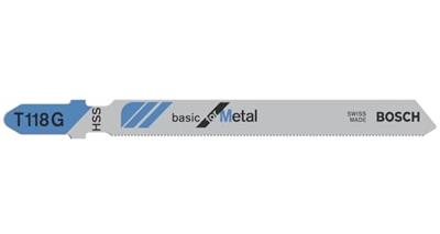 Bosch Accessories 2608631012 Decoupeerzaagblad T 118 G Basic for Metal, verpakking van 5 stuks 5 stuk(s)