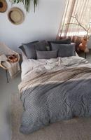Beddinghouse Beddinghouse Naomi dekbedovertrek 140x200/220 Antraciet - thumbnail