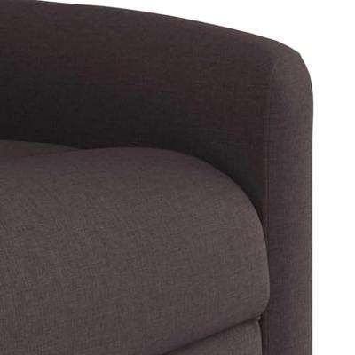 Fauteuil verstelbaar stof donkerbruin