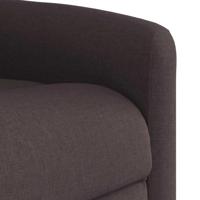Fauteuil verstelbaar stof donkerbruin - thumbnail