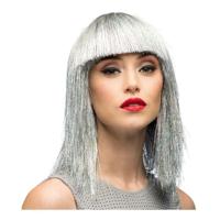 Boland Pruik crazy zilver - thumbnail