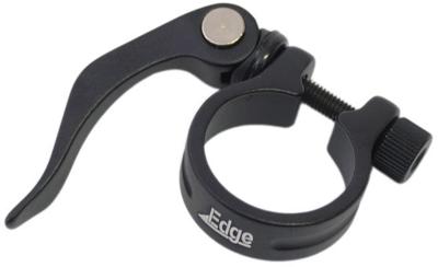 Zadelpenklem ø34,9 mm Edge aluminium met snelspanner - zwart