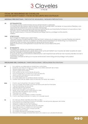 Ham-mes 3 Claveles Pom 29 cm Roestvrij staal Ham-mes 3 Claveles Pom 29 cm Roestvrij staal