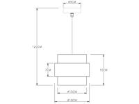 Globo Design hanglampMilley 1-lichts - 15560H - thumbnail