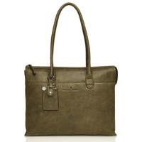 Castelijn & Beerens Carisma Laptop Schoudertas 15.6" + tablet-Green - thumbnail