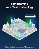 Cudy RE1200 Outdoor Netwerkrepeater Wit 10, 100 Mbit/s - thumbnail