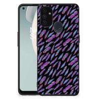 OnePlus Nord N100 Back Case Feathers Color - thumbnail