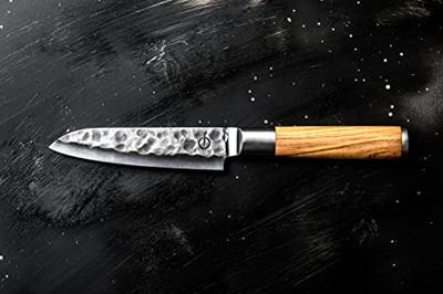 FORGED - Olive Forged - Santoku 14cm handgesmeed Olijfhout - thumbnail