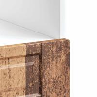 Ovenkast "Porto" bewerkt hout oud houtkleurig - thumbnail
