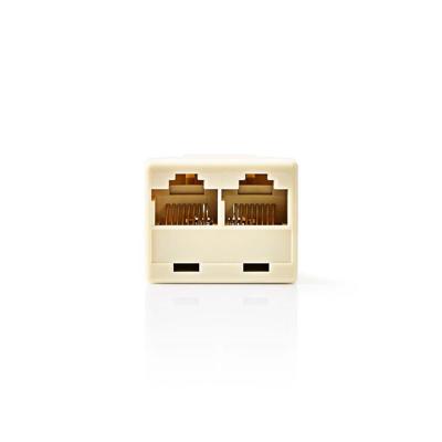 Telecom Netwerksplitter | RJ45 Female - 2x RJ45 Female | Ivoor