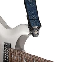 D&apos;Addario Auto Lock Woven Nylon Guitar Strap Blue Suns gitaarband - thumbnail
