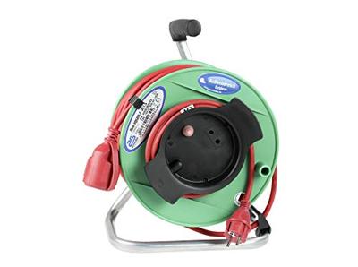 AS Schwabe 12236 Kabelhaspel 25.00 m Rood Randaarde rubberen stekker AS Schwabe 12236 Kabelhaspel 25.00 m Rood Randaarde rubberen stekker