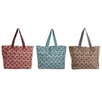 Handtas Dames Home ESPRIT Bruin Turkoois Koraal 55 x 14 x 35 cm (3 Stuks) - thumbnail