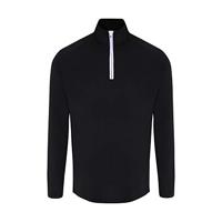 TriDry TR110 Men´s Long Sleeve Performance ¼ Zip - Black/Red - L - thumbnail