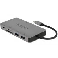 DeLOCK usb type-c dockingstation 4k (zilver) - thumbnail