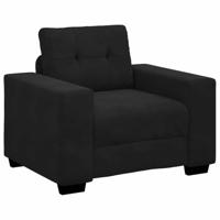 Fauteuil 60 cm fluweel zwart - thumbnail