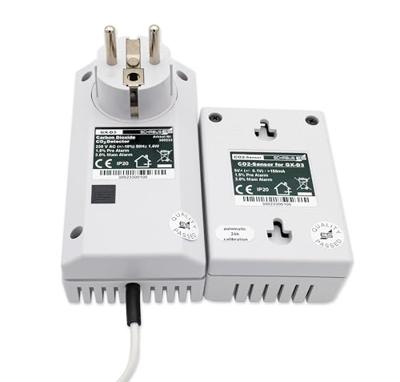 Schabus GX-D3 Gasmelder Met externe sensor werkt op het lichtnet Detectie van Kooldioxide