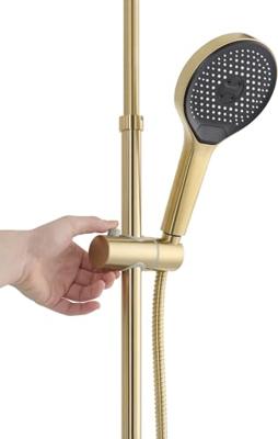 Saqu AquaRainShower regendoucheset mat goud