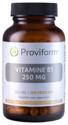 Vitamine B1 thiamine 250mg 100 Vegetarische capsules