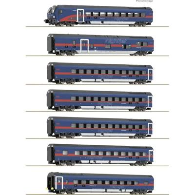 Fleischmann 6270065 N 7-delig Set: Nightjet van de ÖBB Fleischmann 6270065 N 7-delig Set: Nightjet van de ÖBB