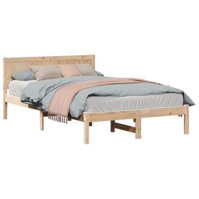 Bedframe Bruin 120 x 190 cm Massief grenenhout