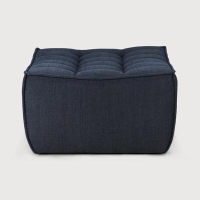 Ethnicraft Hocker 'N701' Eco, 70 x 70cm, kleur Graphite
