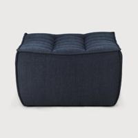 Ethnicraft Hocker 'N701' Eco, 70 x 70cm, kleur Graphite - thumbnail