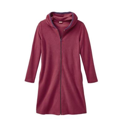 Badjas uit bio katoen, bes/pruim 44/46 Badjas uit bio katoen, bes/pruim 44/46