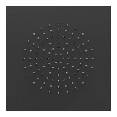 Hoofddouche Tres Plafond 38x38 cm Mat Zwart